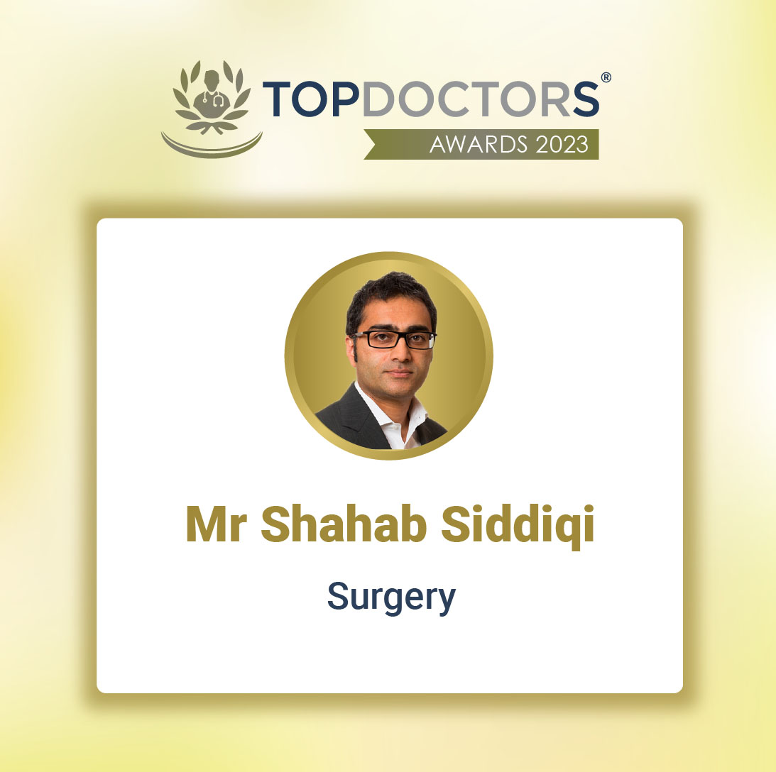 Mr Shahab Siddiqi - Top Doctors Award 2023